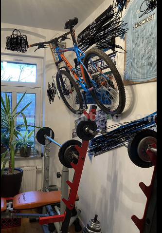 Bicycle Wall Mount Bike Rack Bracket with Pedal