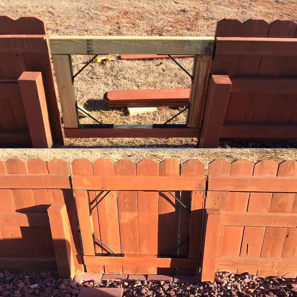 Gate Corner Brace Bracket No Sag Kit for Shed Doors, Driveway Gates