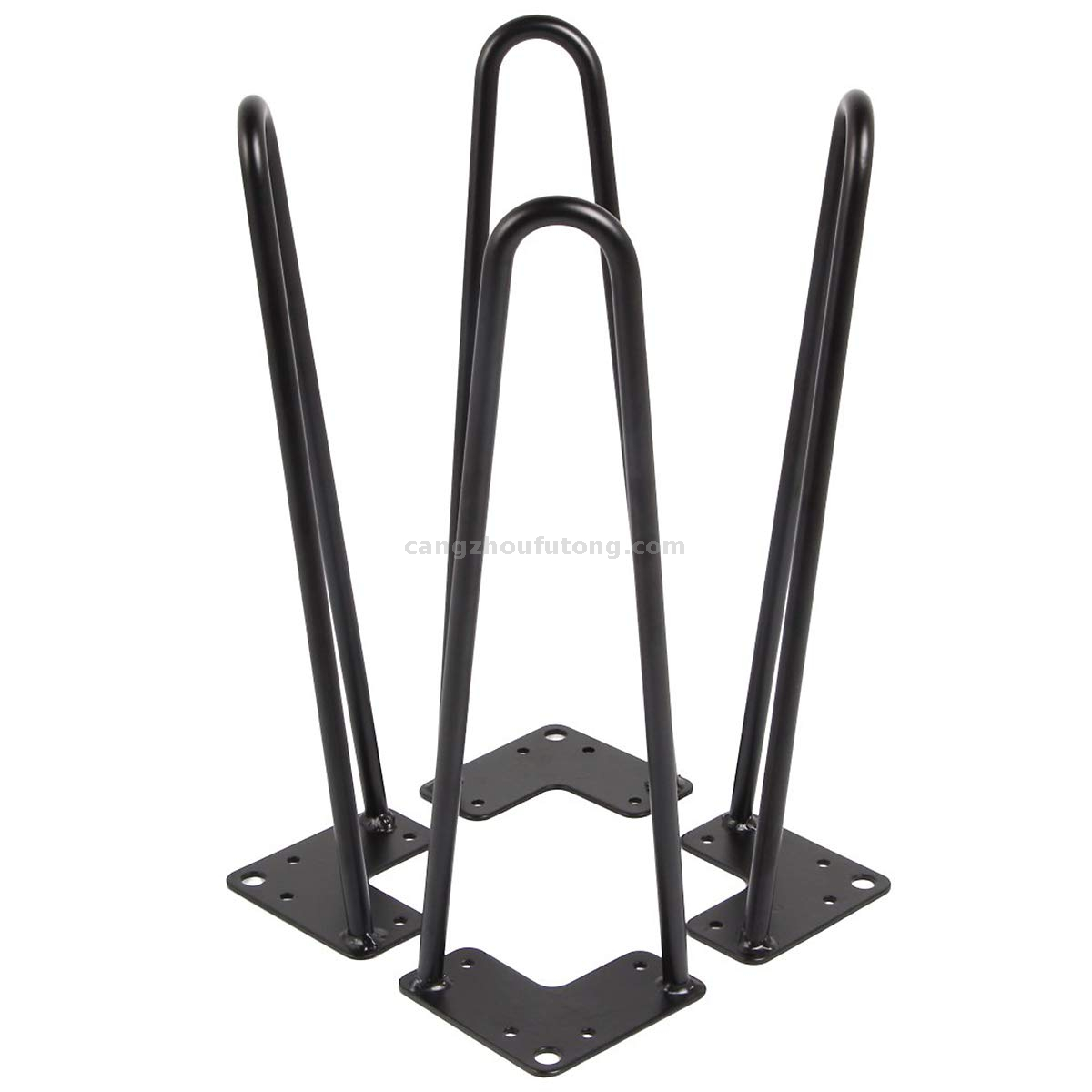  Hairpin Legs Set for Heavy Duty 2 Rods Coffee Table Legs for DIY Desk Stand Bench