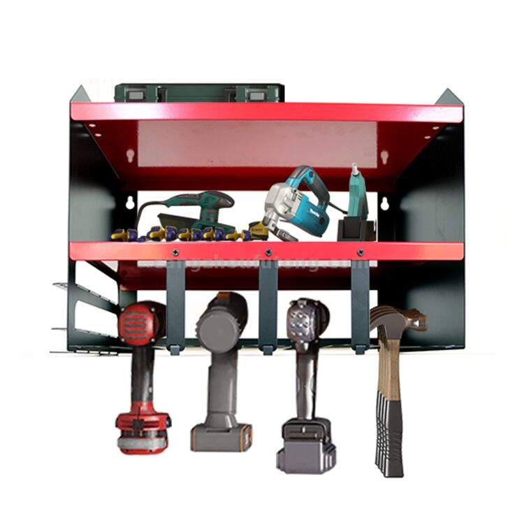 Customized Wall Mount Drill Power Tool Organizer Multifunction Tools Holder Drill Storage Rack