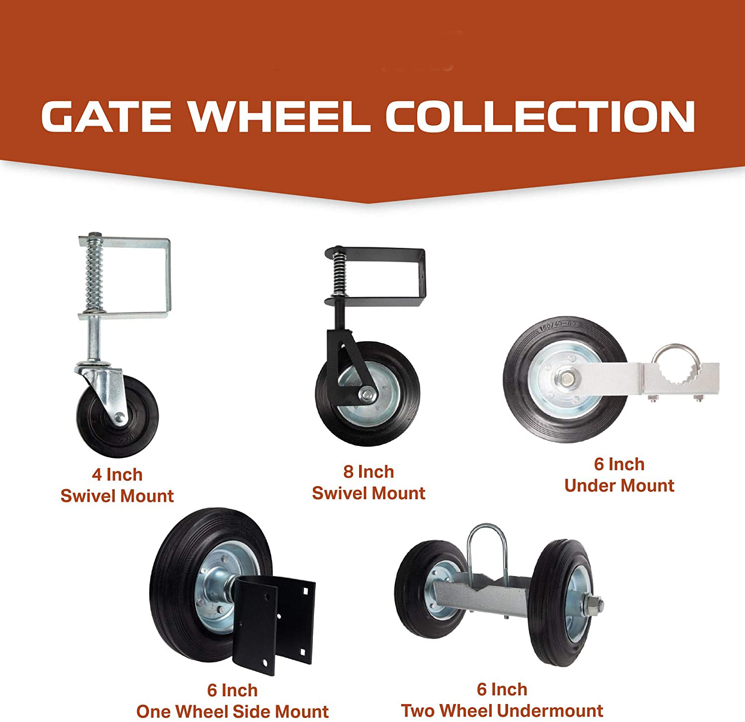 Consumer FAQ for Gate Wheel for Metal Swing Gates 6 Inch Side Mount