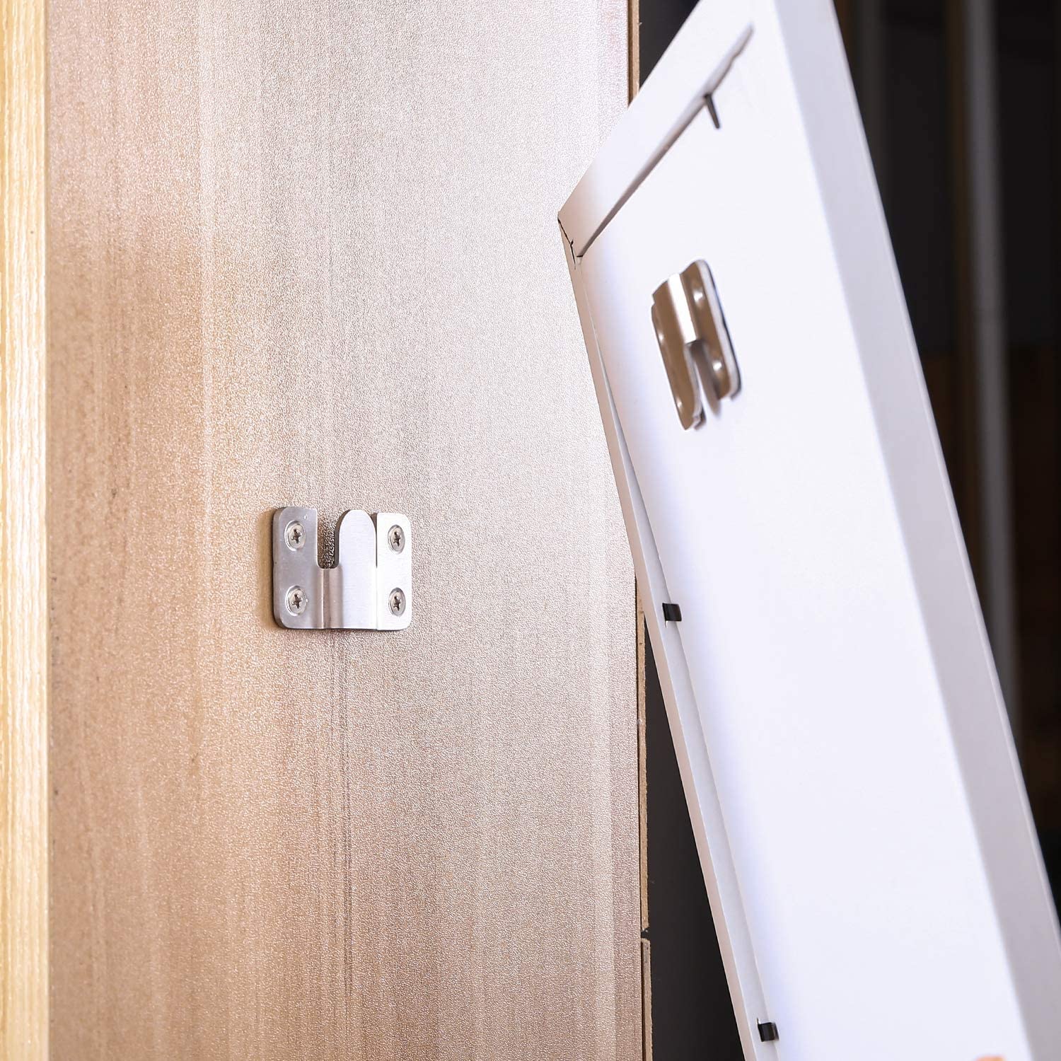 10PCS Flush Mount Bracket, Stainless Steel Interlocking Photo Frame