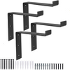 Black Steel Shelf Bracket for Wood Shelving