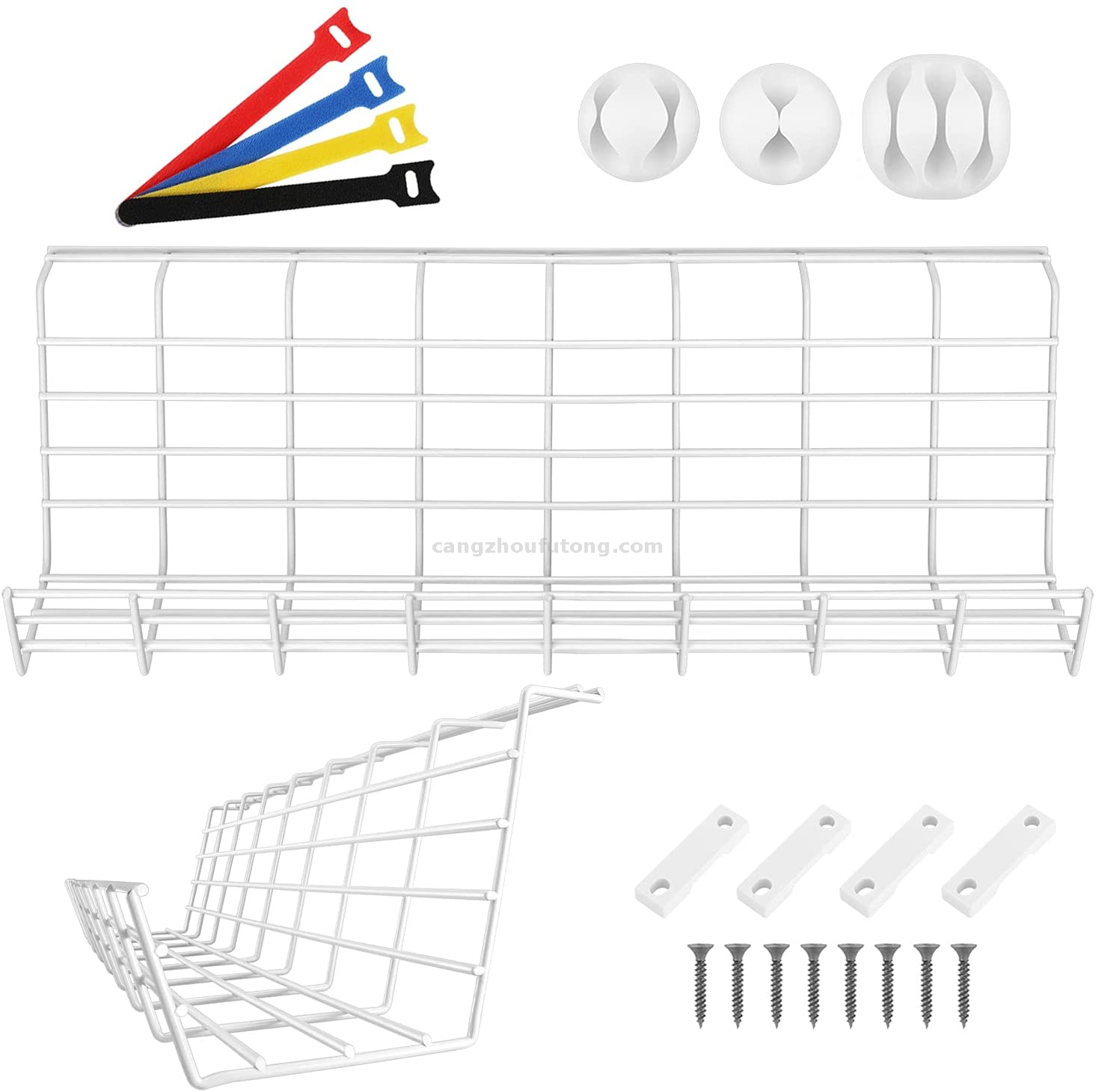Cable Duct Desk for Workplace Organisation Cable Basket Holder