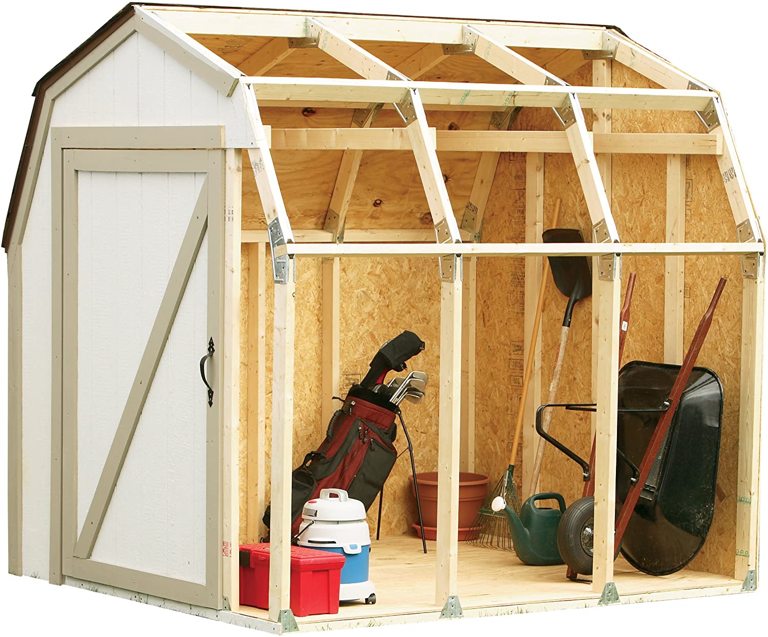 Custom Shed Kit with Peak Roof And Barn Roof