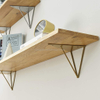 Hairpin Shelf Brackets Metal Shelf Support Wall Mounted Shelving Bracket Triangle Floating Shelves 