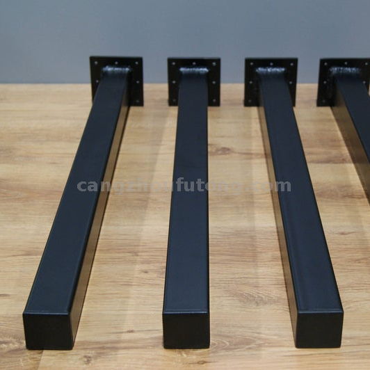 Metal Dining Table Leg 1"-3" Square Single Metal Post Leg 