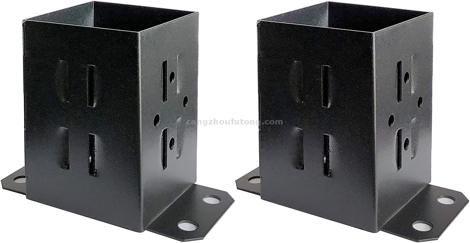 Wood Fence Post Base Brackets Heavy Duty Anchor Support