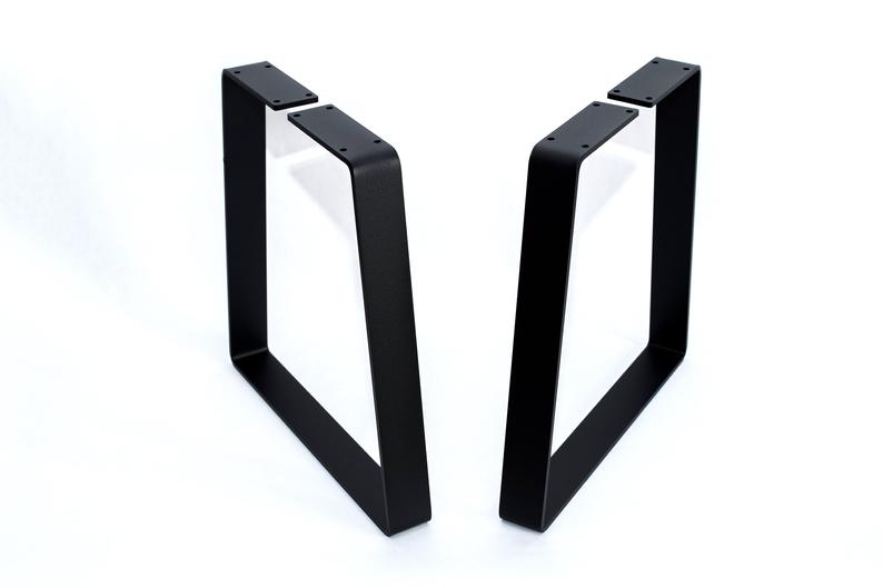 Trapezoid Metal Table Legs for Furniture, Bench Legs, Coffee Table Legs