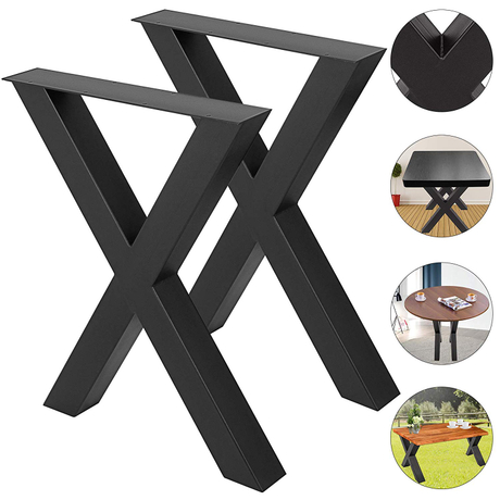 Metal X-Shape Furniture Legs Cast Iron Coffee Table Legs