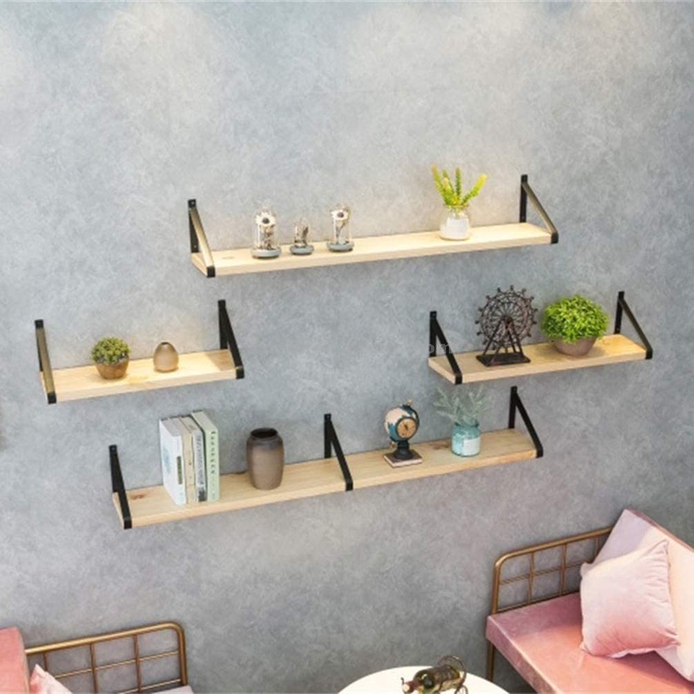 Wall Mounted Decorative Shelves Modern Metal Brackets for Bathroom Living Room 