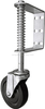 Universal Mount Solid Rubber Tire Spring-Loaded Gate Caster