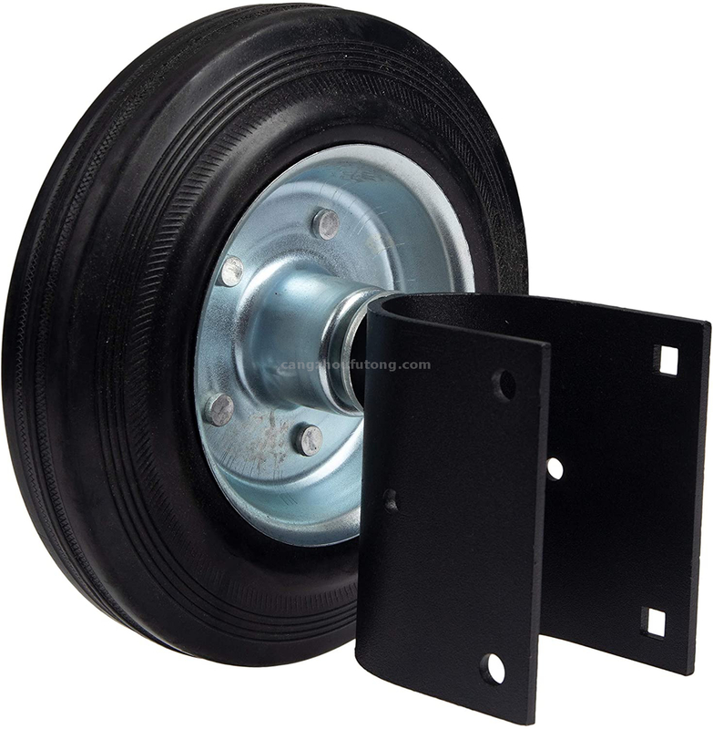 thumbnail image 2 of 4 Inch Spring Loaded Gate Caster - Hard Rubber Wheel With 220lb Capacity For Uneven Ground 2 of 9