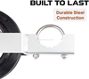 Gate Wheel for Metal Swing Gates - 6 Inch Under Mount Farm Gate Caster to Prevent Dragging