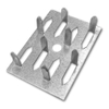 Galvanized Steel 8-pin Impaling Clips for Fiberglass Acoustical Panels Truss Nail Plate