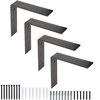 Shelf Brackets 10 Inch Heavy-Duty Rustic Black Iron Finish Bracket