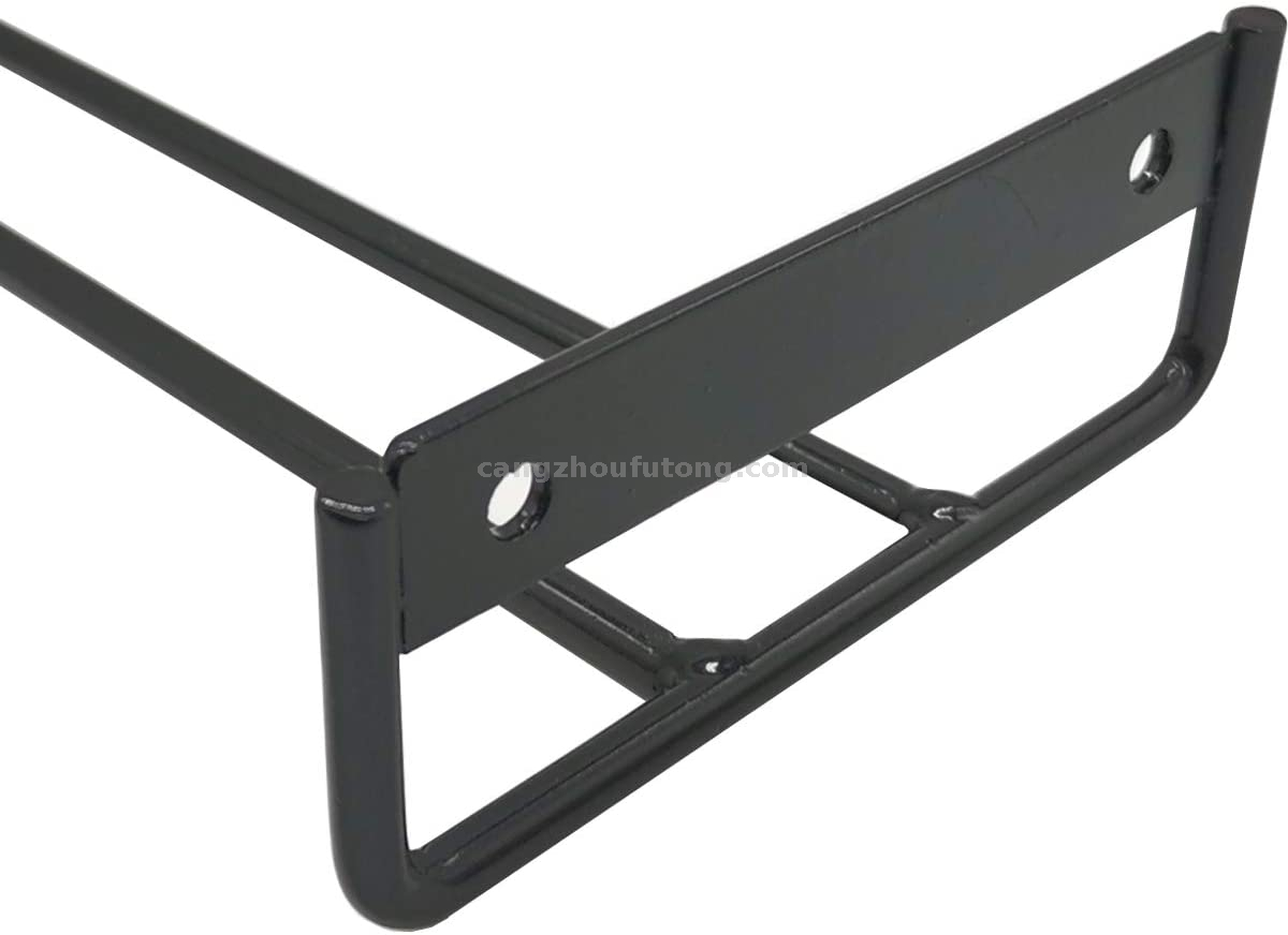 Black Stemware Rack Wire Hanging Rack Under Cabinet Wine Glass Rack